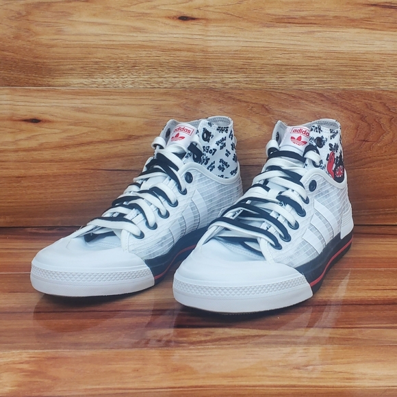 Adidas Originals Nizza Hi DL 'Save The Lobster' GY5340 White Mens Size 8/ Wmns 9 - Picture 2 of 11